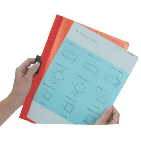 Cartellina con clip Durable DURACLIP® A4 giallo - dorso 3 mm - capacità 30 fogli 2200-04